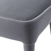 Brie Armless Chair, Gray, 2 Per Box, Priced Each