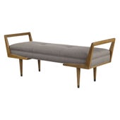 Waylon Bench, Taupe Gray