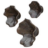 Teo Wood Wall Decor, Mocha, S/3