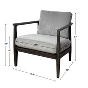 Brunei Accent Chair, Gray