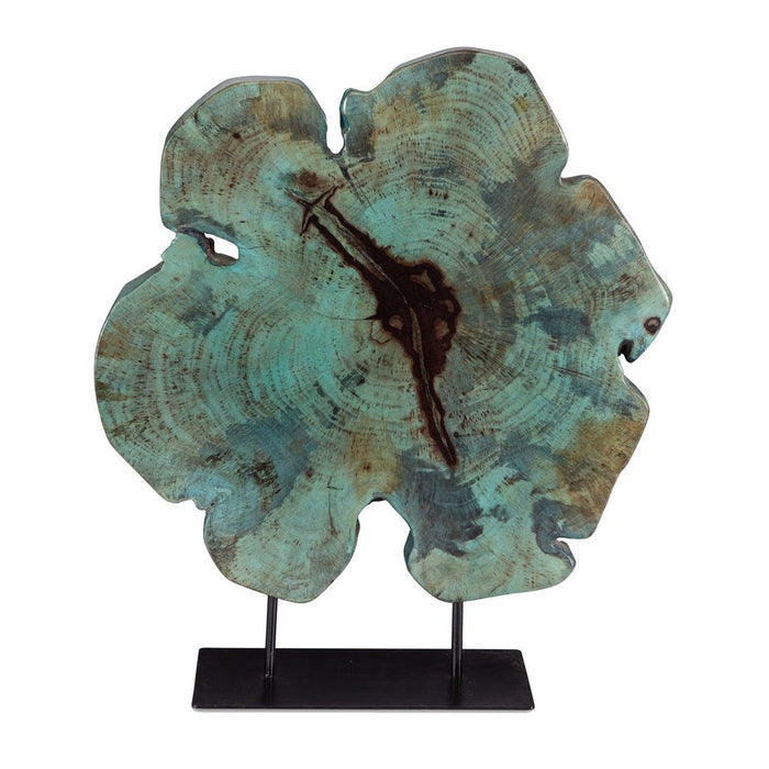 Bahati Wood Sculpture, Blue