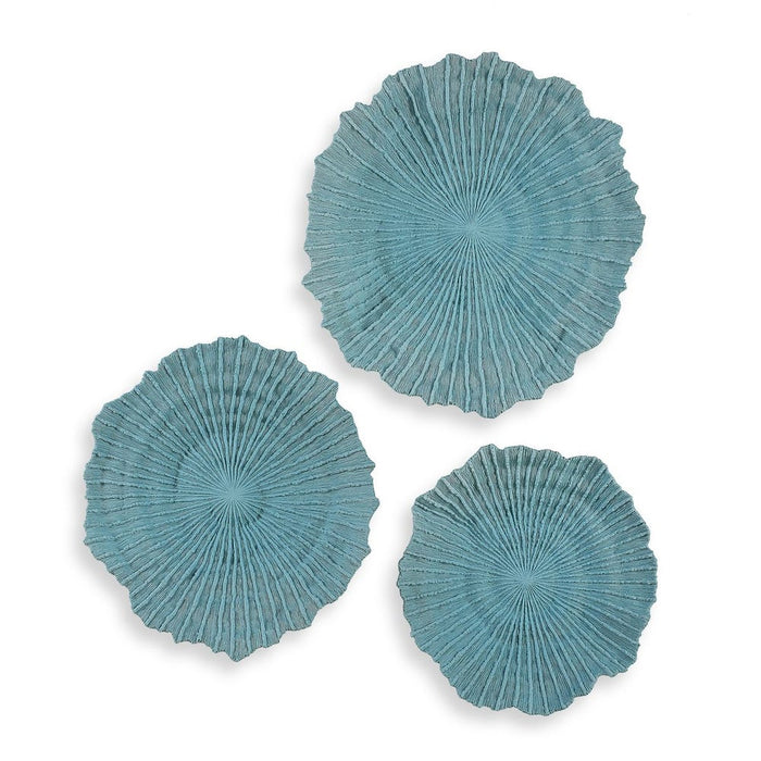 Ocean Gems Wall Decor, Blue, S/3