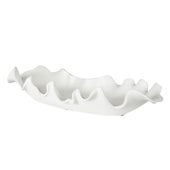 Ruffled Feathers Bowl, White