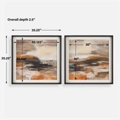 Cinnamon Shore Framed Prints, S/2