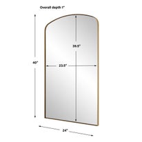 Tordera Arch Mirror, Brass