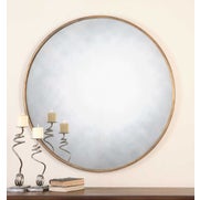 Junius Round Mirror, Gold