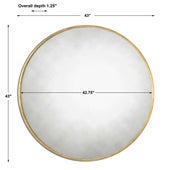 Junius Round Mirror, Gold