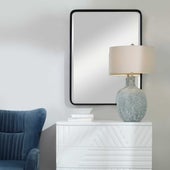 Crofton Large Mirror, Black