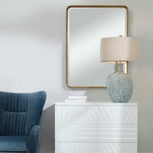 Crofton Large Mirror, Gold