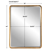 Crofton Large Mirror, Gold