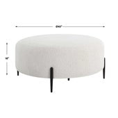 Arles Large Ottoman, Black