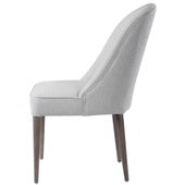 Brie Armless Chair, White, 2 Per Box, Priced Each