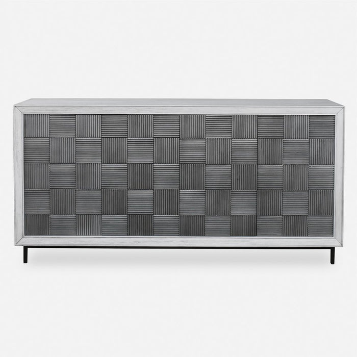 Checkerboard 4 Door Cabinet