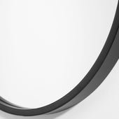 Varina Oval Mirror, Black