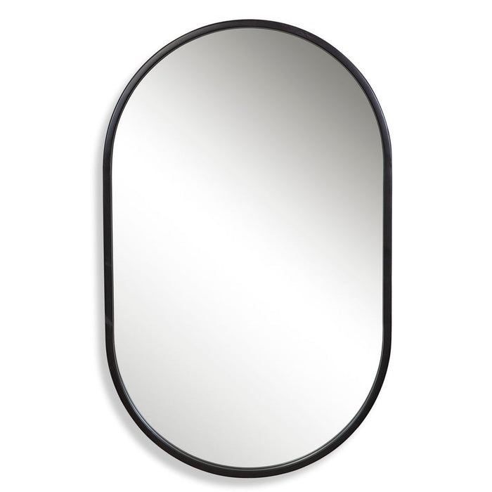 Varina Oval Mirror, Black