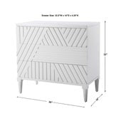 Colby 3 Drawer Chest, White