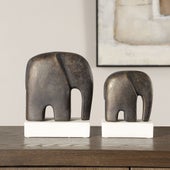 Timeless Tusk Sculptures, S/2