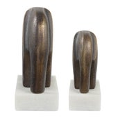 Timeless Tusk Sculptures, S/2