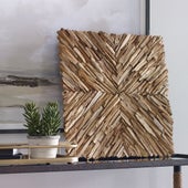 Outland Wood Wall Decor, Natural