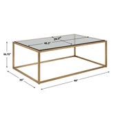 Bravura Coffee Table, Gold