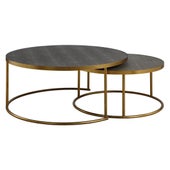 Aragon Nesting Coffee Tables, S/2, Gray