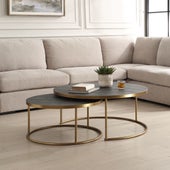 Aragon Nesting Coffee Tables, S/2, Gray