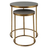 Aragon Nesting Tables, S/2, Gray