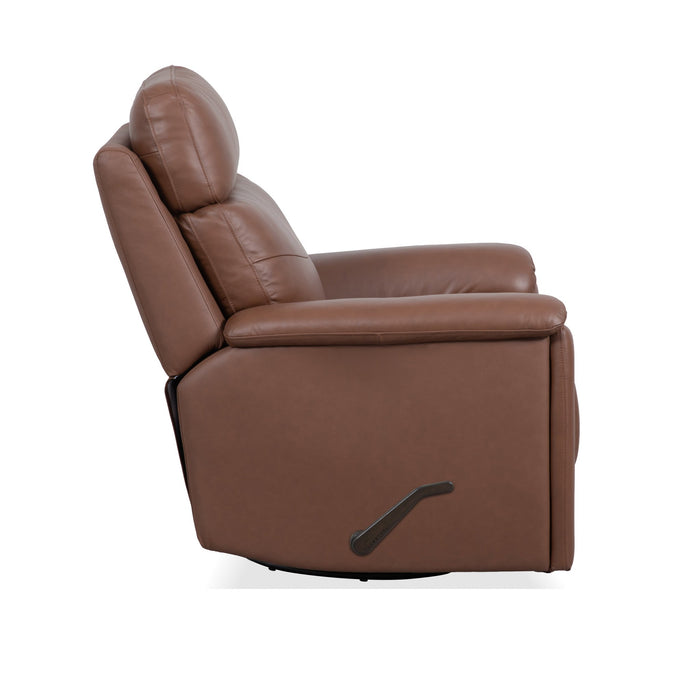 Refined Hickory Perfect Match Swivel Gliding Recliner