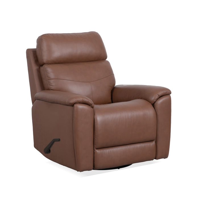 Refined Hickory Perfect Match Swivel Gliding Recliner