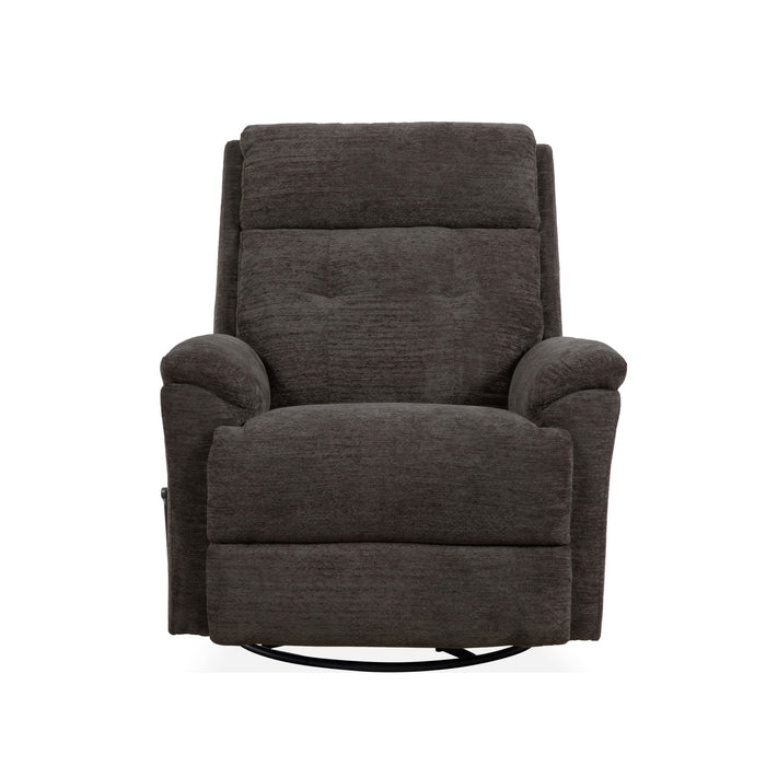 Sophisticated Steel Perfect Match Swivel Gliding Recliner