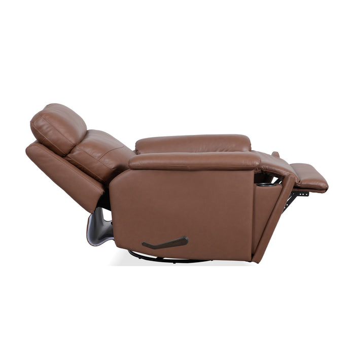 Refined Hickory Perfect Match Swivel Gliding Recliner