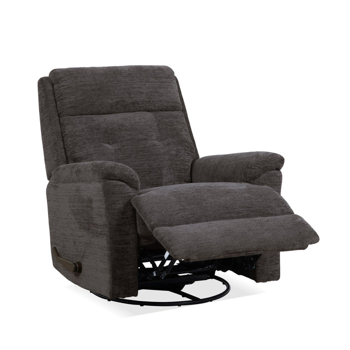 Sophisticated Steel Perfect Match Swivel Gliding Recliner