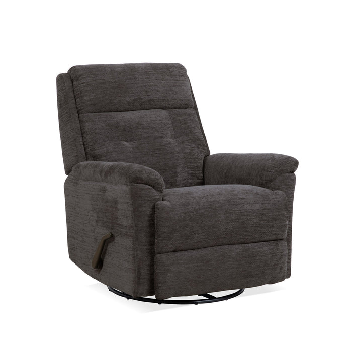 Sophisticated Steel Perfect Match Swivel Gliding Recliner