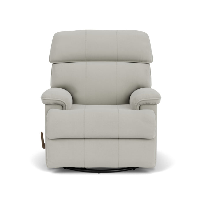 Geneva Leather Swivel Gliding Recliner