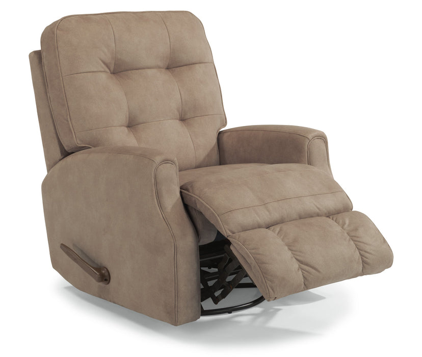 Devon Fabric Swivel Gliding Recliner