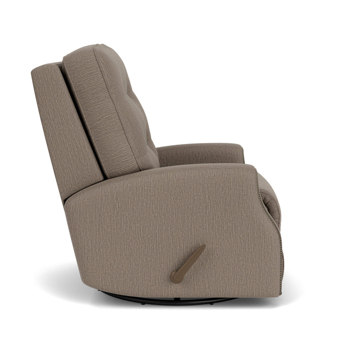 Devon Fabric Swivel Gliding Recliner