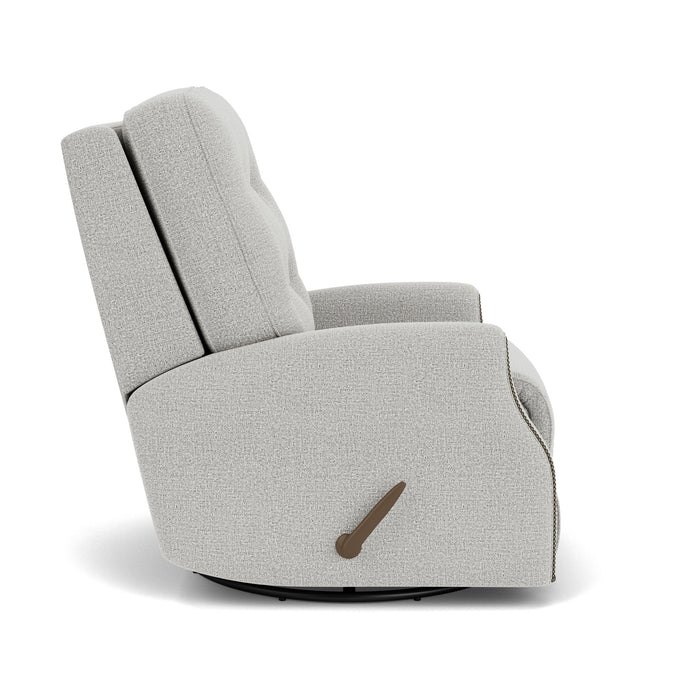 Devon Fabric Swivel Gliding Recliner