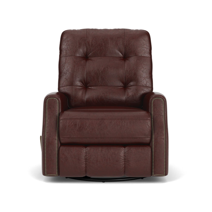 Devon Leather Swivel Gliding Recliner