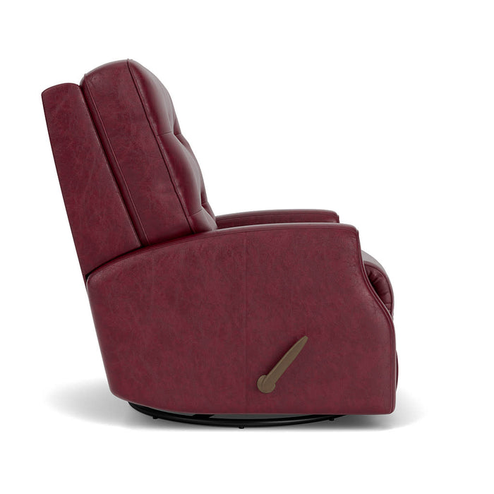 Devon Leather Swivel Gliding Recliner