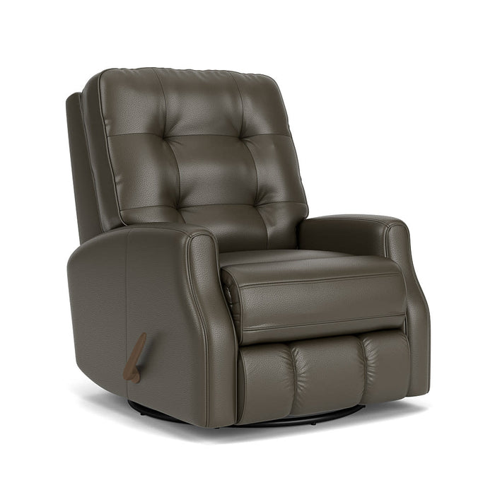 Devon Leather Swivel Gliding Recliner