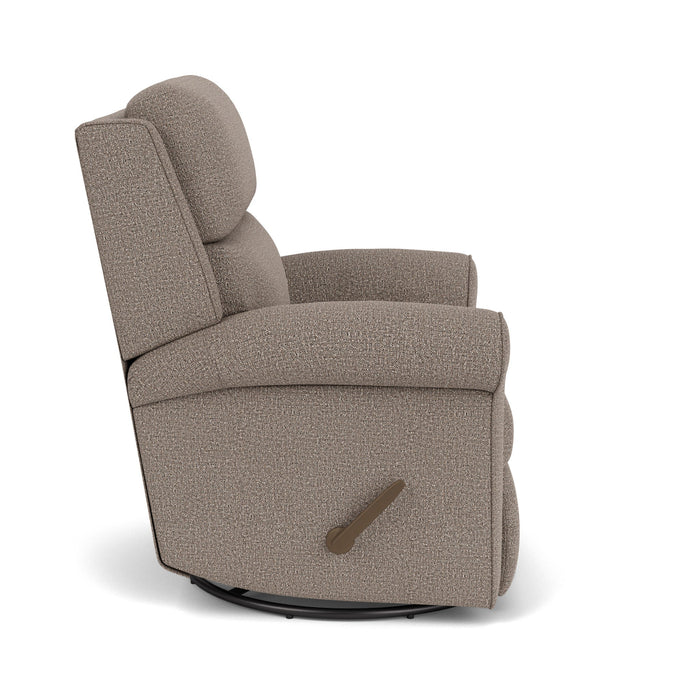 Belle Fabric Swivel Gliding Recliner