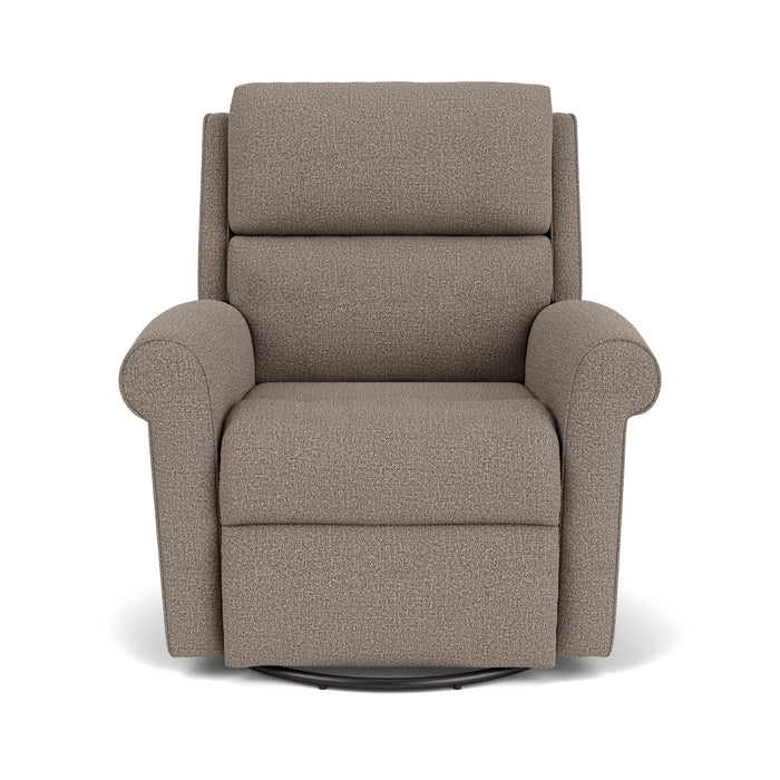 Belle Fabric Swivel Gliding Recliner