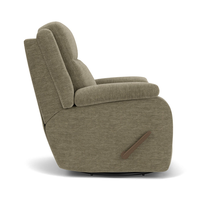 Magnus Fabric Swivel Gliding Recliner