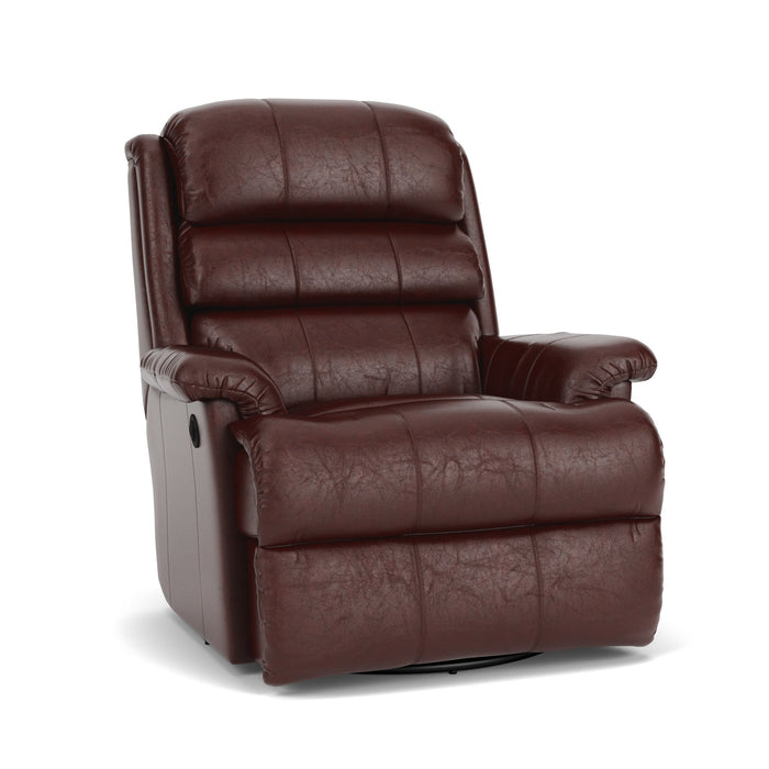 Yukon Leather Swivel Gliding Recliner