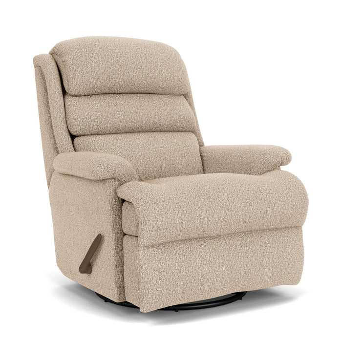 Yukon Fabric Swivel Gliding Recliner