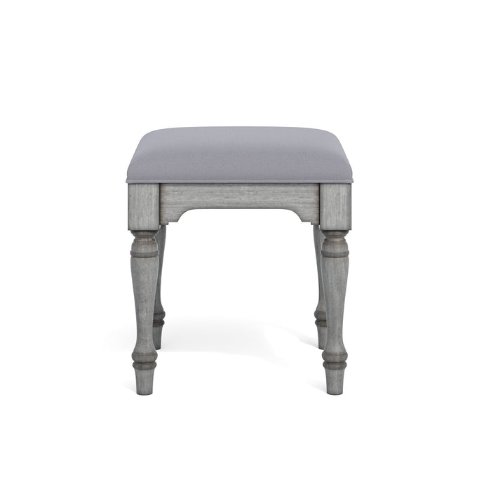 Plymouth Gray Ottoman