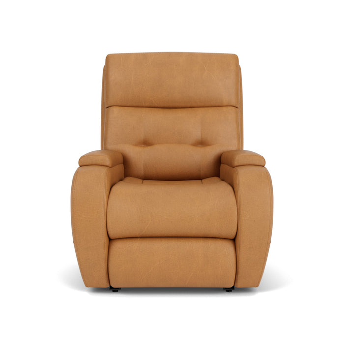 Strait Leather Power Recliner with Power Headrest