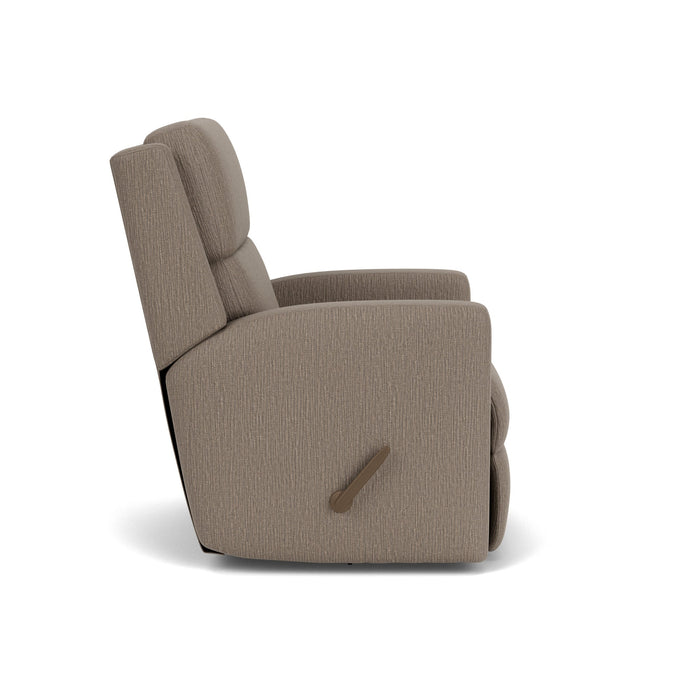 Chip Fabric Swivel Gliding Recliner