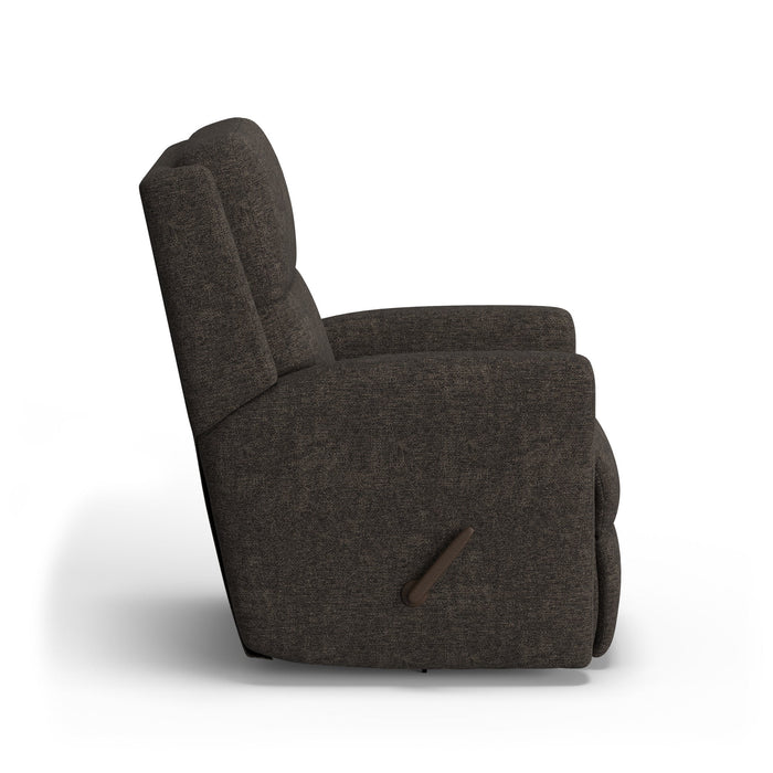 Chip Fabric Swivel Gliding Recliner