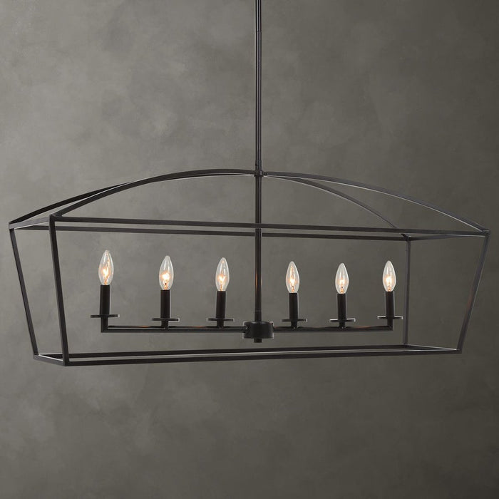 Clayton, 6 Lt Linear Chandelier